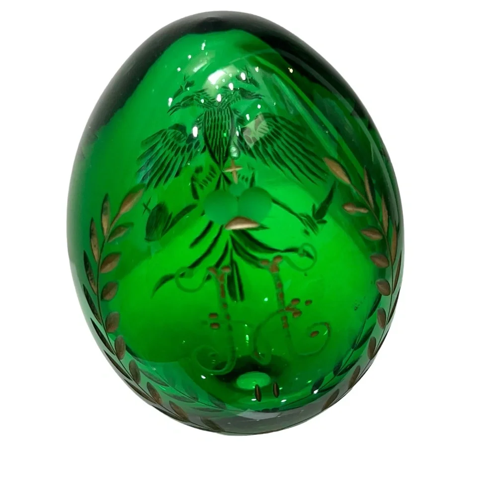 Vintage green crystal